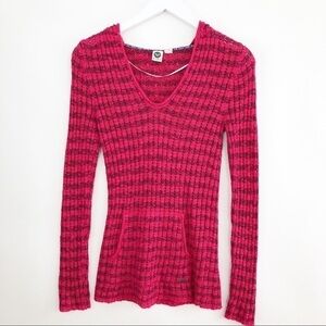 ROXY Pullover Hoodie Sweater Top Pink Small Petite